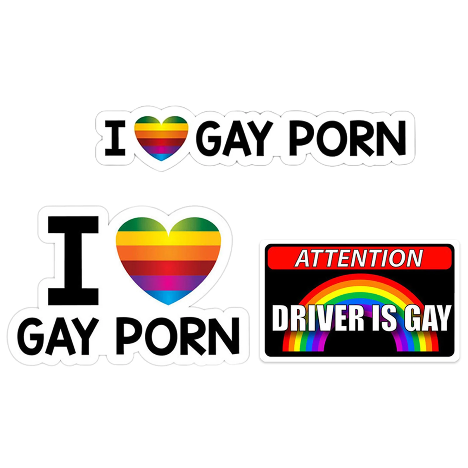 Я люблю геев, Порно наклейка | Забавная декоративная наклейка на автомобиль  с защитой от брызг | Наклейка на бампер автомобильного окна, забавная  шутка, розыгрыш | AliExpress