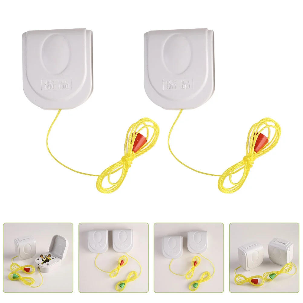 

5pcs Pulling Rope Switch Durable Sturdy Plastic Lamp Accessories Pulling Rope Switch for Home Office