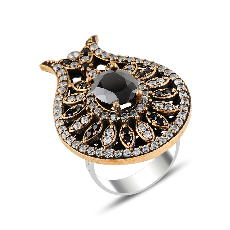 

Silver 925 Sterling Authentic Zircon Stone Ring