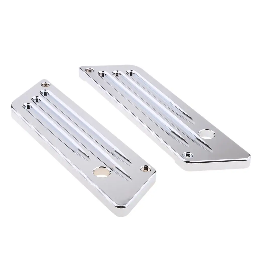 

Chrome Billet Latch Cover For Harley Touring Saddlebag 93-13
