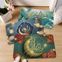 eid mubarak ramadan festival entrance door mat cheaper anti slip modern living room balcony printed toilet rug