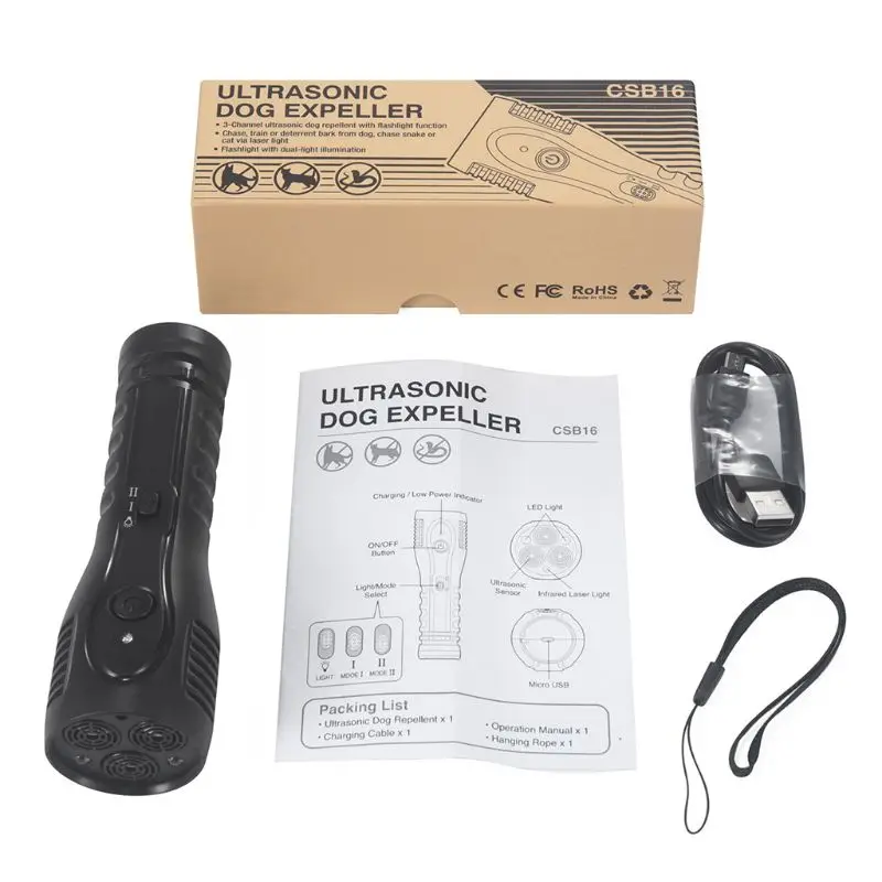 

Ультразвуковой Отпугиватель собак для агрессивной атаки, Отпугиватель собак, останавливающий лай, товары для домашних животных, тренирово...