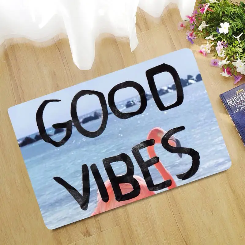 

Good Vibe Home Door Mat Absorbent Foot Mat Carpet Bathroom Floor Mat Print Floor Mat