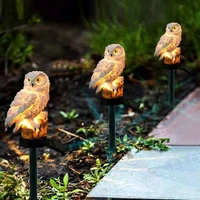solar floor lamp resin owl outdoor waterproof led lawn lamp garden landscape lamp
