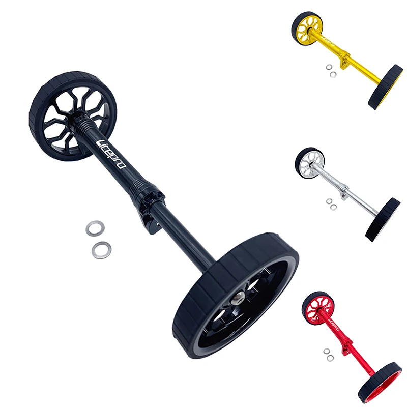 

Litepro Extension Bar with Widening Thickening Easy Wheel Rear Racks Telescopic Rod for Brompton Foldable Bicycle