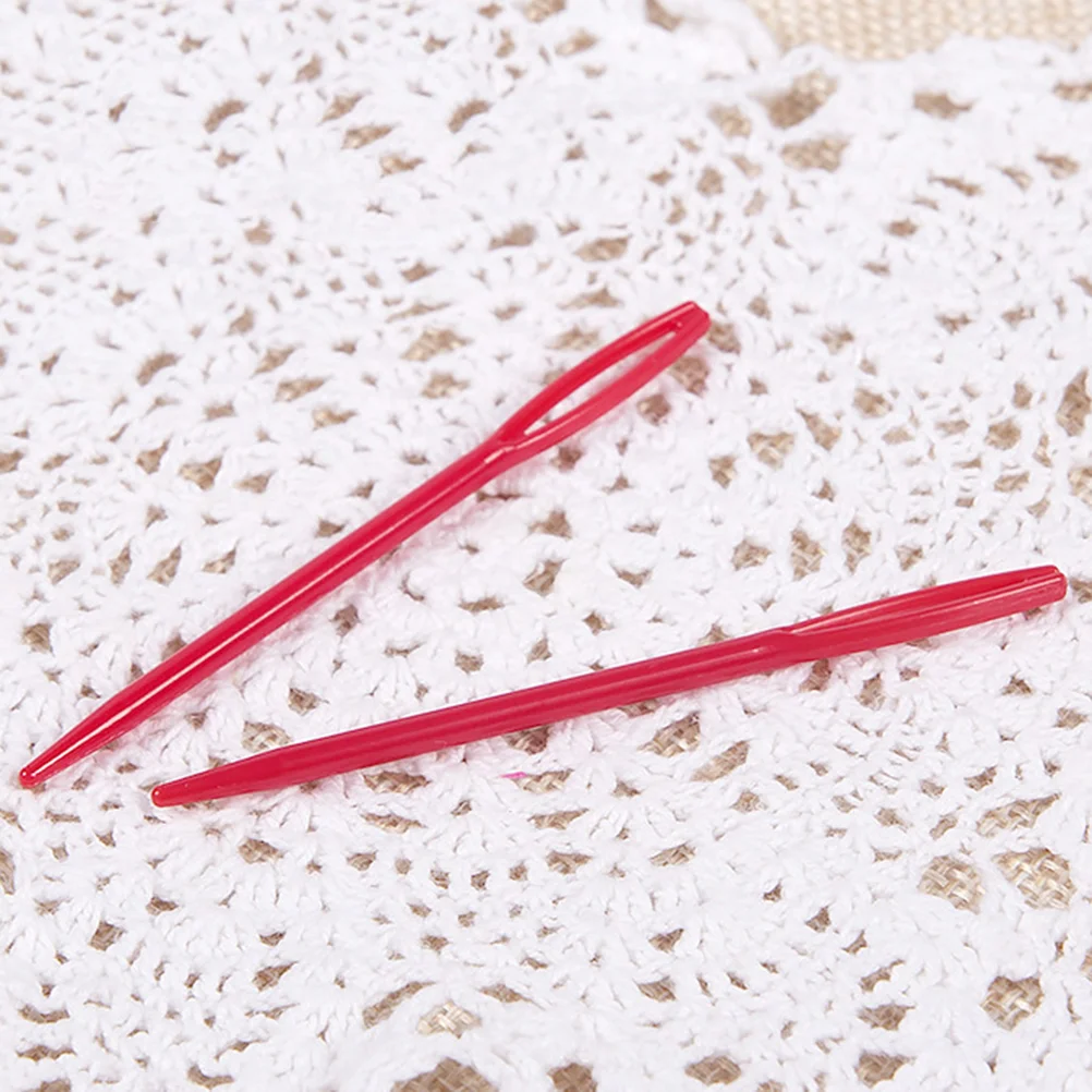 40 шт. пластиковые швейные иглы с большим ушком безопасные ткацкие инструменты