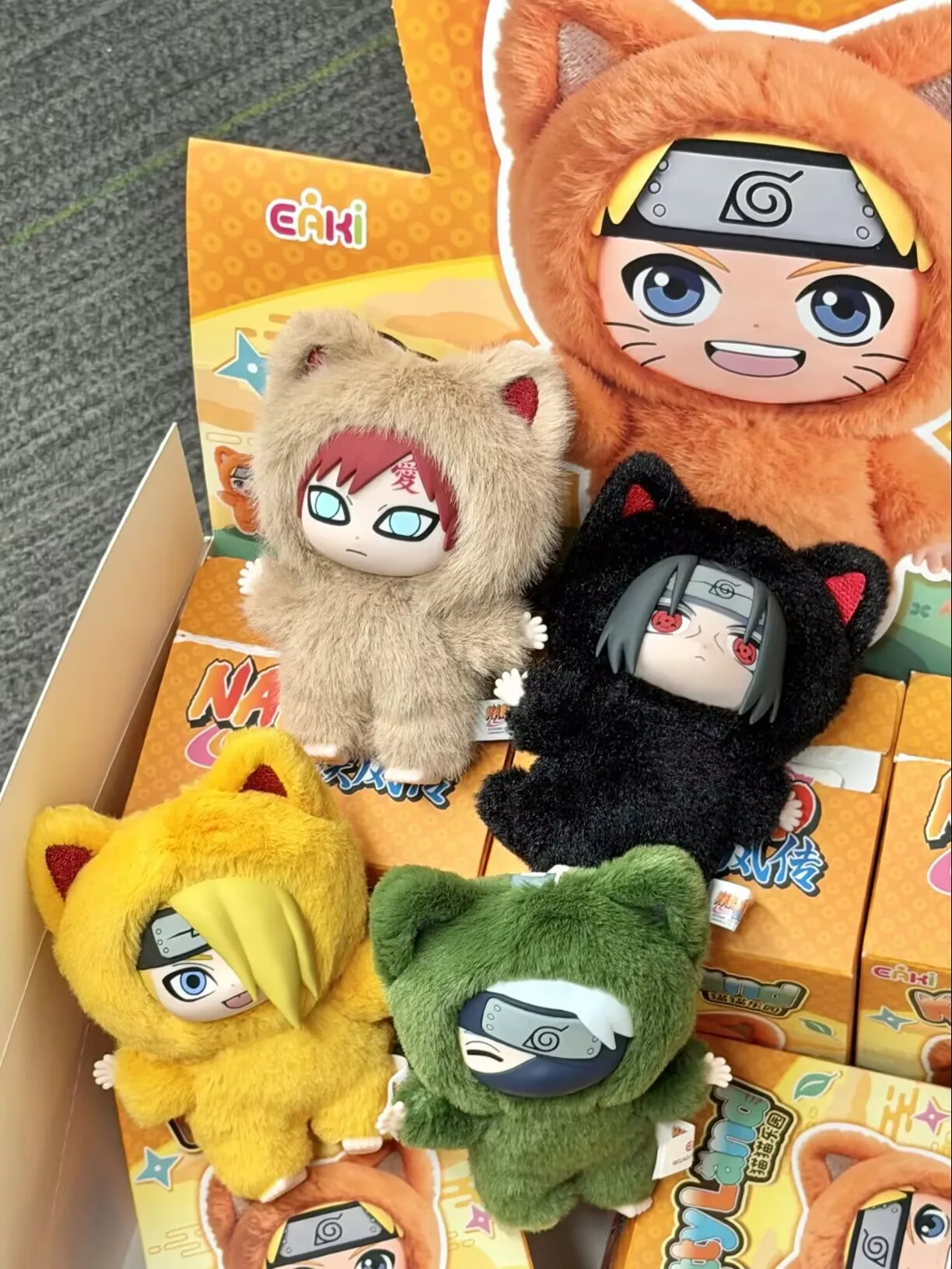 Фото Новая серия плюшевых игрушек Eaki Naruto V3 Kitten Land: Итачи, Саске, Обито — виниловые фигурки-сюрпризы в закрытой упаковке, подарок №3