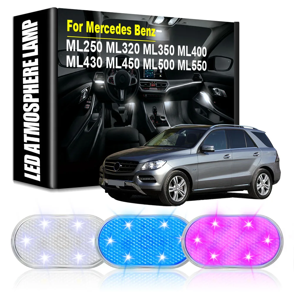 

Car LED Atmosphere Lights Car Rechargeable Touch Lamps Tools for Mercedes Benz ML250 ML320 ML350 ML400 ML430 ML450 ML500 ML550