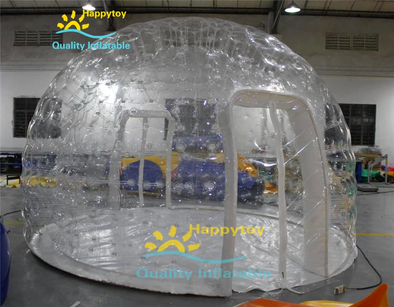 Фото Надувная палатка для кемпинга Igloo с прозрачным куполом и прозрачным пузырем №4