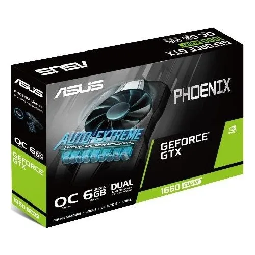 

Asus Phoenix GeForce GTX 1660S OC 6GB 192Bit GDDR6 DX(12) PCI-E 3.0 Graphics Card (PH-GTX1660S-O6G)