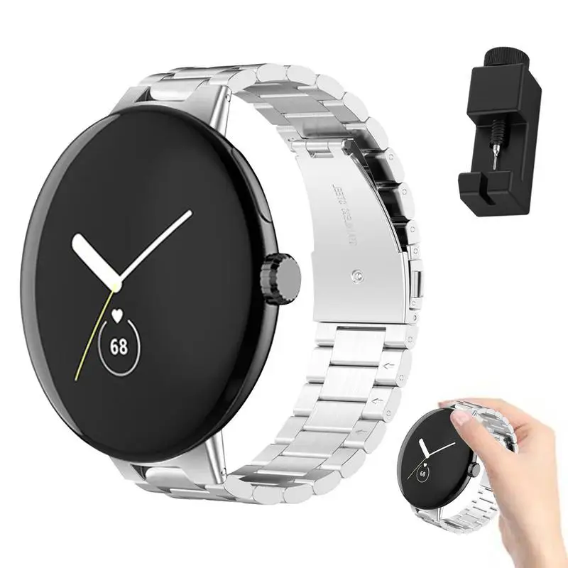 

Ремешок из нержавеющей стали для Google Pixel, запасной металлический браслет для Google Pixel