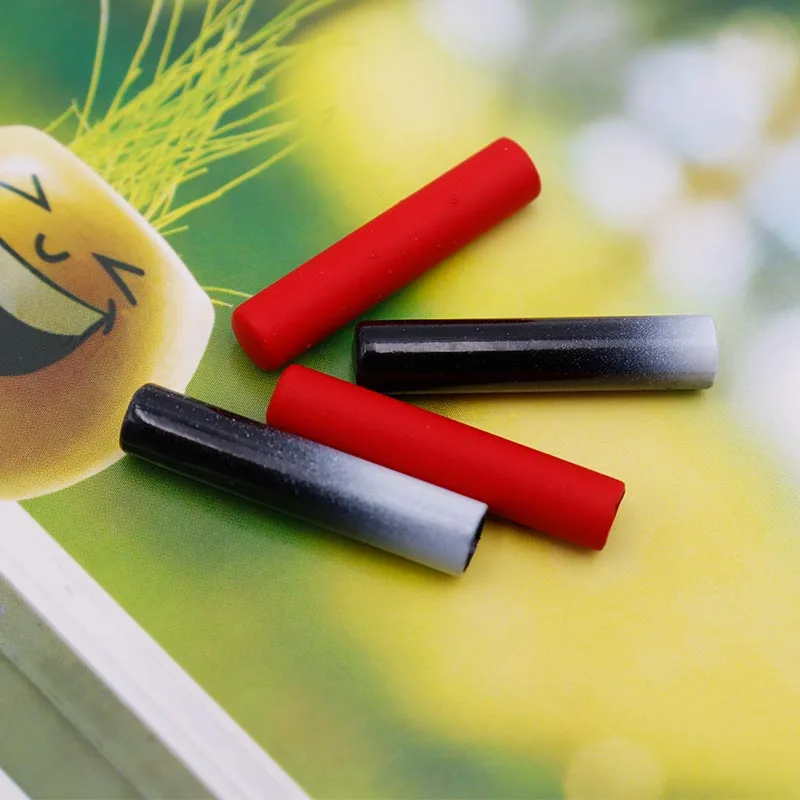 100pcs Wholesale Coolstring Metal Aglets 24.5*5MM Canvas Boot Sneaker Lacet Decorative Tips Red/Black Spray Painted Rope Heads