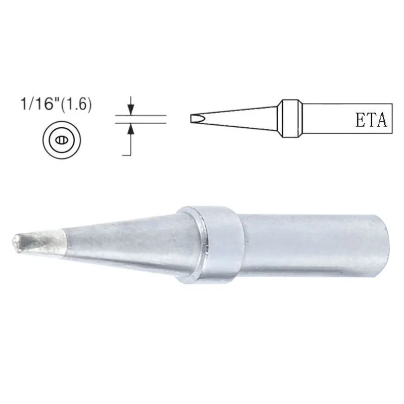 

5 Pcs Solder Rework Soldering Station Iron Tips For Weller WESD51 PES51 WES51