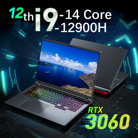 Игровой ноутбук BSLAY, 16", 8/256ГБ, 16/512ГБ, 16ГБ/1ТБ, 32/512ГБ, 32ГБ/1ТБ, 32ГБ/2ТБ, 64ГБ/1ТБ, 64ГБ/2ТБ, 64ГБ/4ТБ, i9-12900H, RTX 3060, Windows