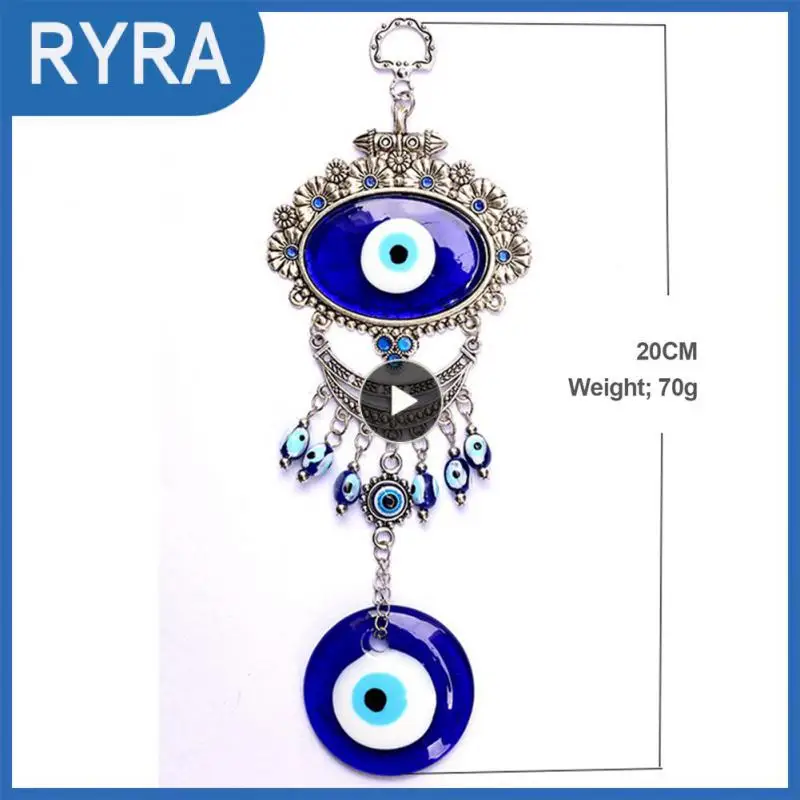 

Turkish Blue Demon Eye Suncatchers Rainbow Maker Wall Protection Hanging Lucky Pendant Wind Chimes Home Decorations Crafts