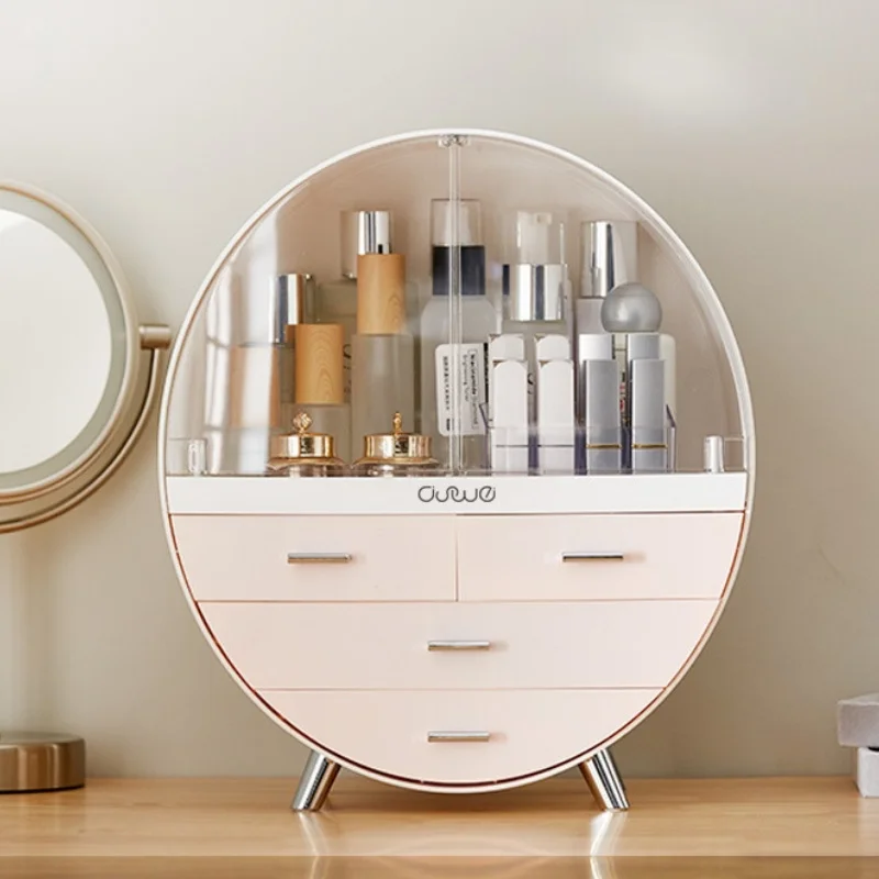 

Makeup Organizer Large Capacity Waterproof And Dustproof Cosmetic Storage Box Desktop Beauty Storage Drawer Storage Bin