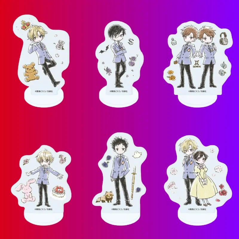 Фото Акриловая фигурка-подставка Ouran High School Host Club ANIME 10 см: очаровательный сувенир, подарок на день рождения, брелок №1