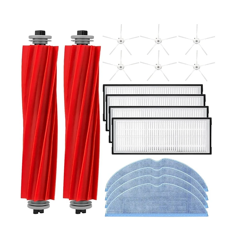 

Replacement Main Brush Side Brushes HEPA Filters Compatible For Roborock S7 T7S Robot Vacuum Cleaner Accessories