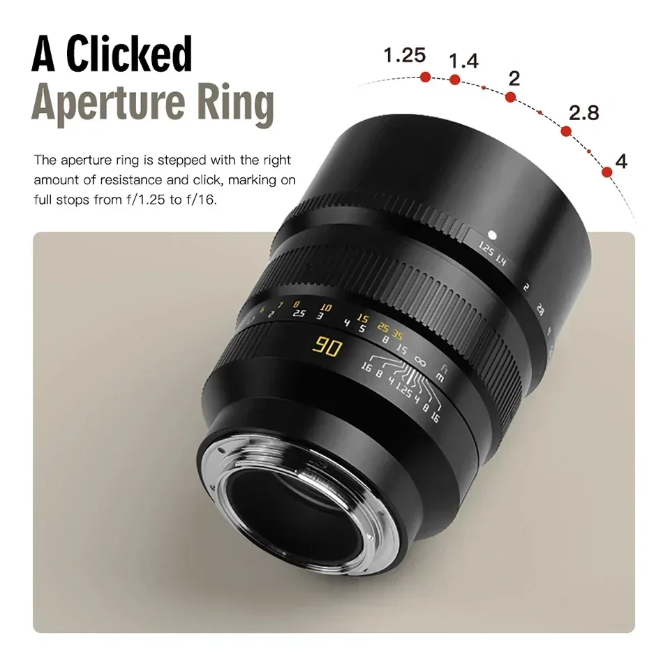 Полнокадровый объектив TTArtisan 90 мм F1.25 для камеры Hassleblad X1D Fujifilm GFX100 портретной