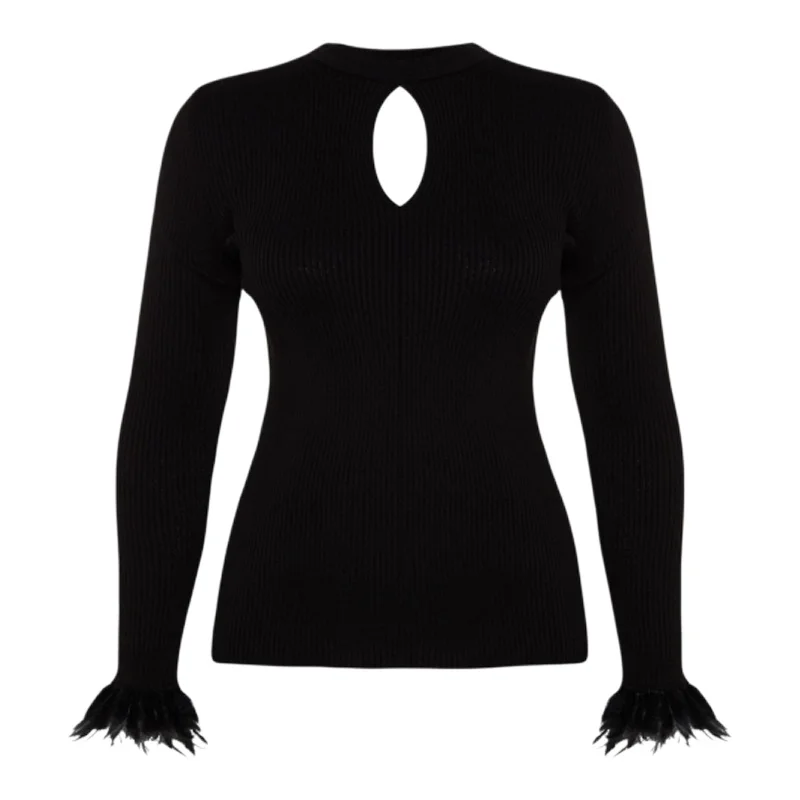 Trendyol TYZA Женский кардиган больших размеров с v-образным вырезом и стандартными