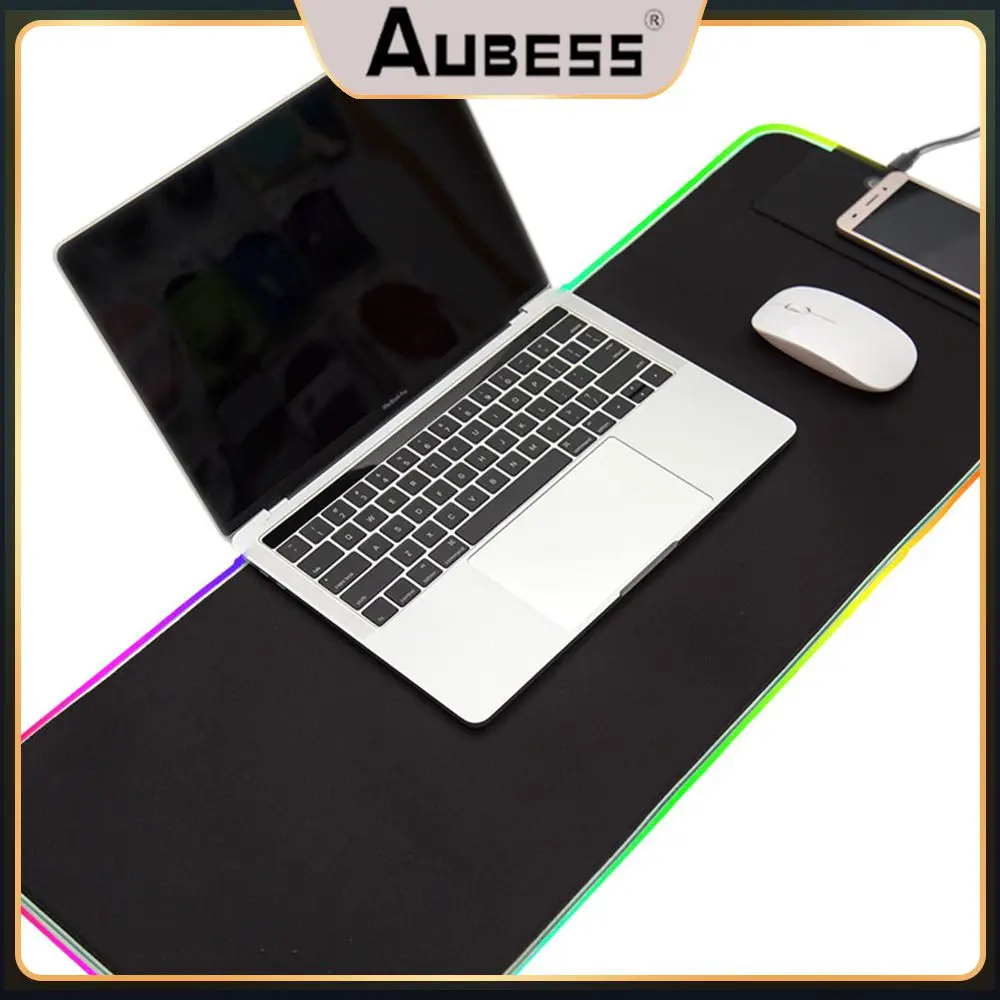 

Large Mouse Pad With Wrist Protection Rgb Mouse Pad Gaming Led Game E-sports Game Mousepad Mouse Carpet For Computer Mouse Big