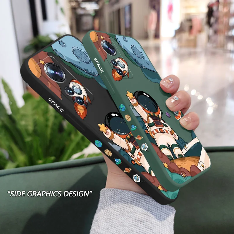 Hey Astronaut Phone Case For Xiaomi Mi 13 12 11 Ultra 10 9 12T 11T 10T 9T Pro Lite Poco F4 X4 M4 F3 X3 M3 Pro 4G 5G GT Cover