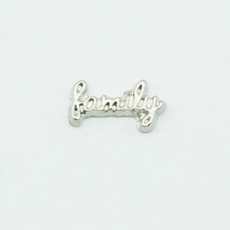 

New 20pcs Family Love Hope Floating Charms Living Glass Memory Lockets Bracelet Diy Jewelry Accessory