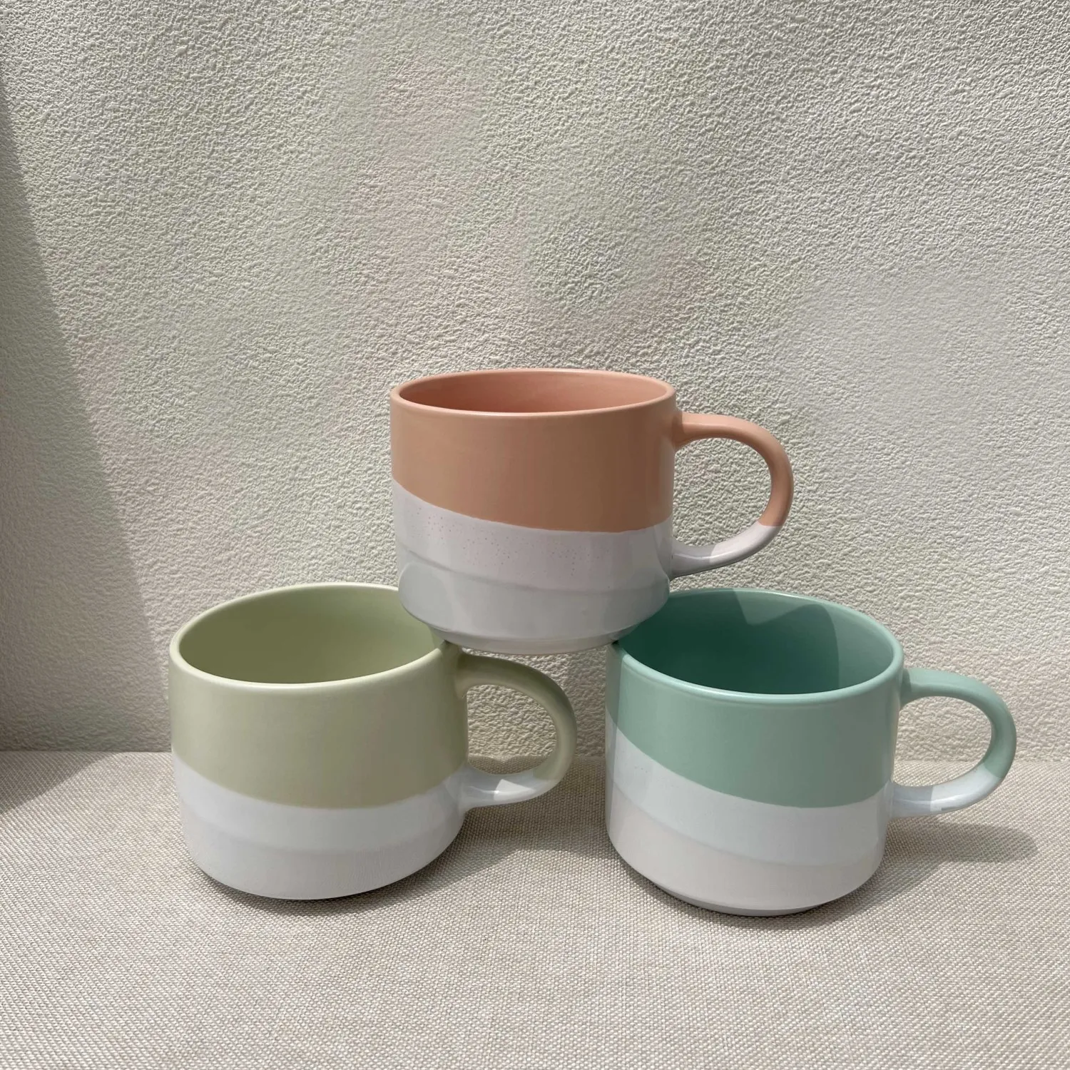 

Korean ins style creative macaron candy color ceramic mug lovers coffee cup simple office home water cup