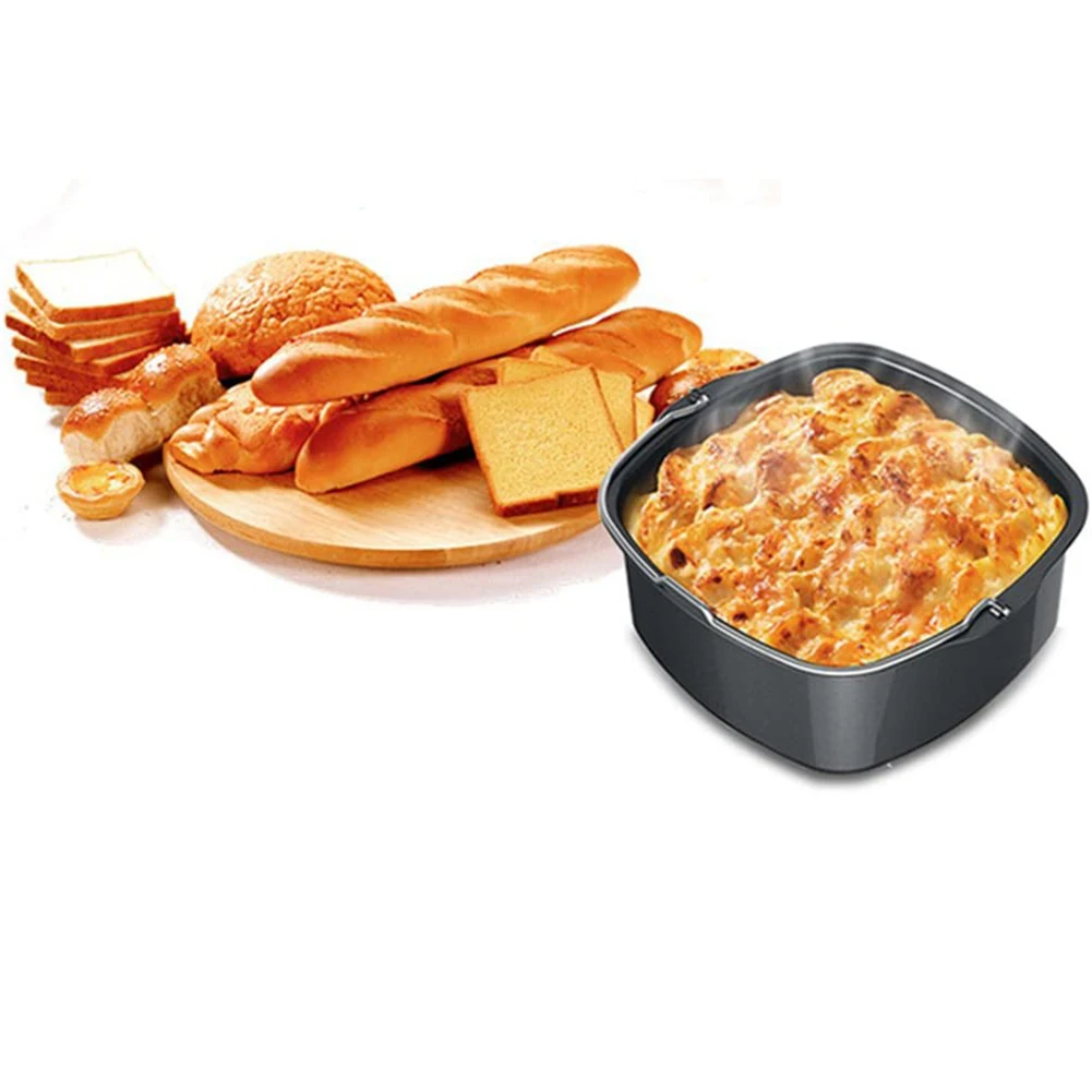 

Air Fryer Non-Stick Baking Pan for Philips Airfryer,Power Airfryer,Silicone Oven Mitts Air Fryer Accessories 7Inch