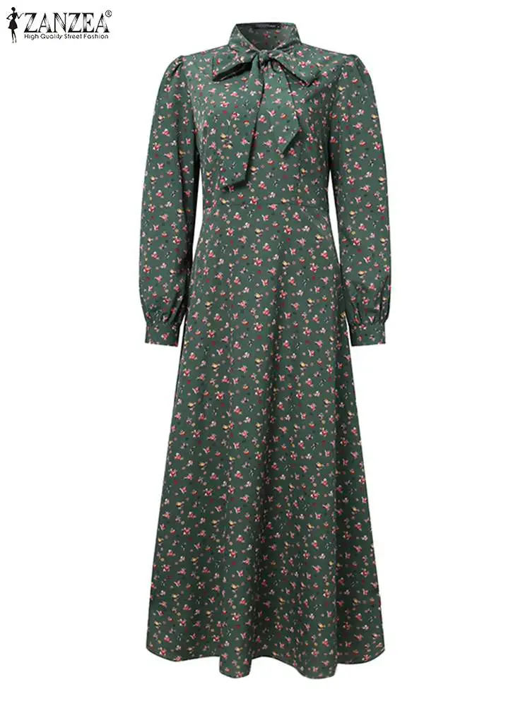 Богемные платья с цветочным принтом осень 2023 праздничные свободные элегантное