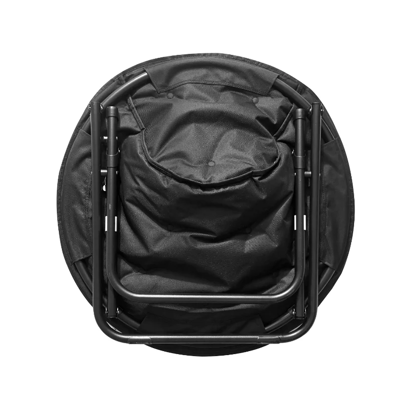 

Faux Fur Saucer™ Chair, Black + Black Frame