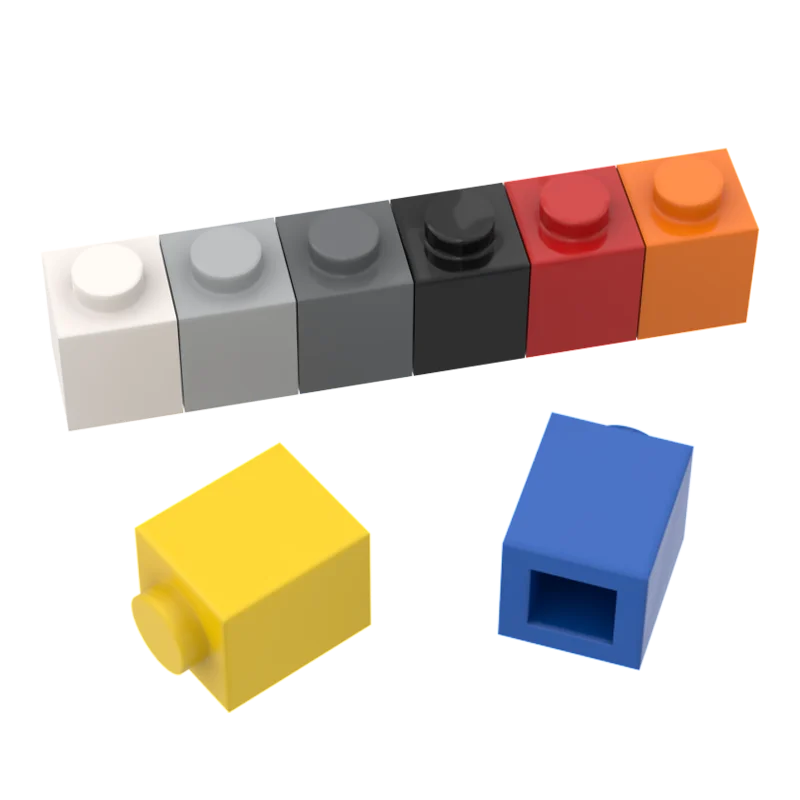 10 шт., детали MOC 3005, кирпич, 1x1, Совместимые Кирпичи, сборные строительные блоки «сделай сам», детская головоломка, игрушка-мозг, подарок