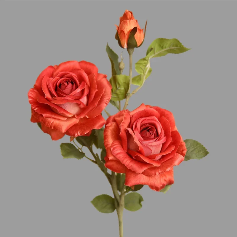 Искусственный цветок с 3 цветами 80 см