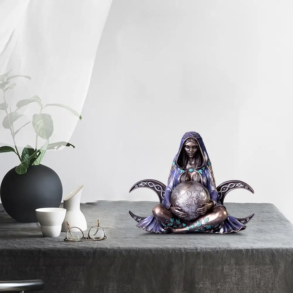 

Unique Mother Earth Ornament Decorative Lightweight Micro Landscape Gaia Resin Figurine Home Decor