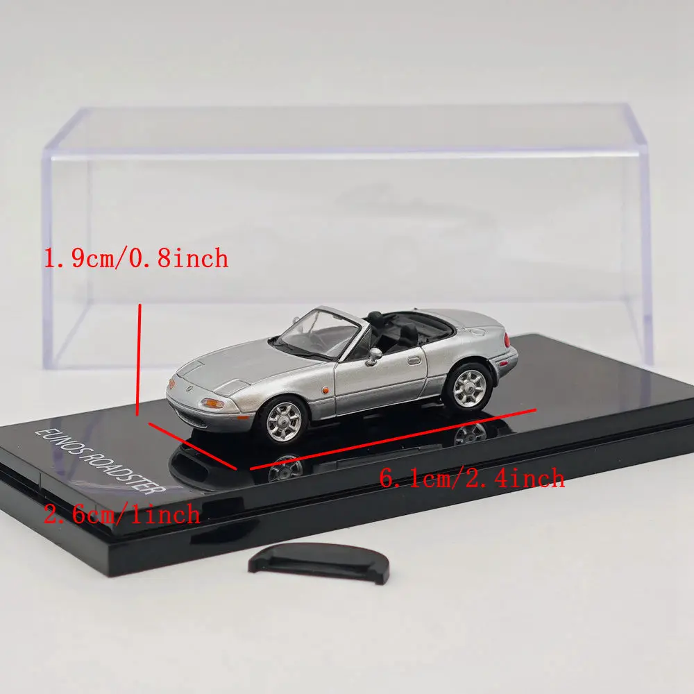 Хобби Япония 1/64 для EUNOS ROADSTER NA6CE с крышкой TONNEAU серебро HJ642025AS литые под давлением