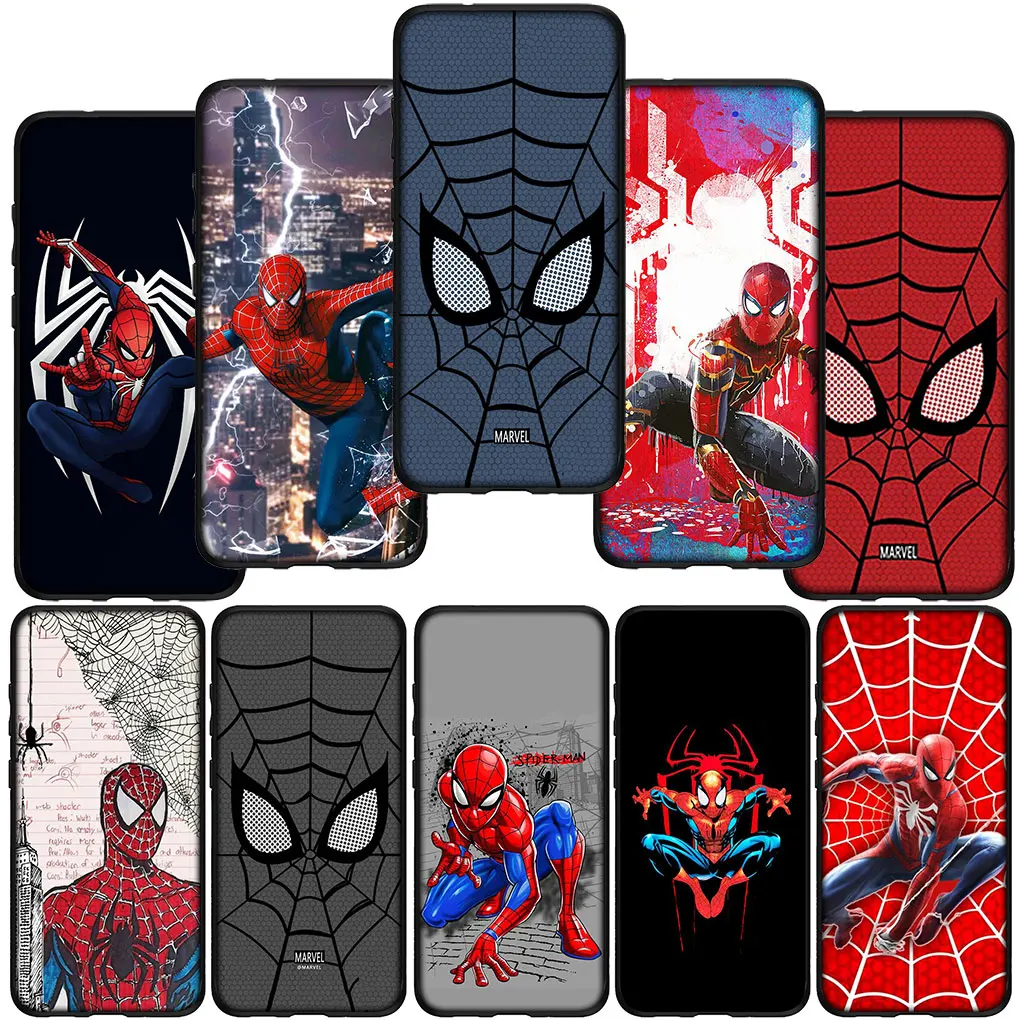 Чехол для телефона из комиксов Marvel Человек-паук Xiaomi Redmi Note 12 11 10 9 Pro 9S 10S 11S 9A 9C NFC 9T 10A