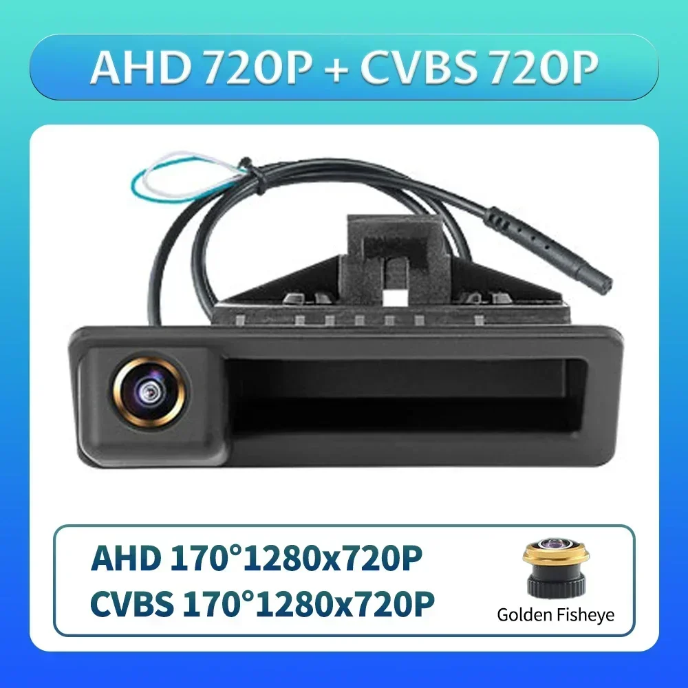 

Автомобильная камера заднего вида с ручкой багажника AHD 1080P для BMW E60 E39 E90 E82 E61 X1 E84 X5 X6 E70 E92 E91 3/5 серии E88 E93