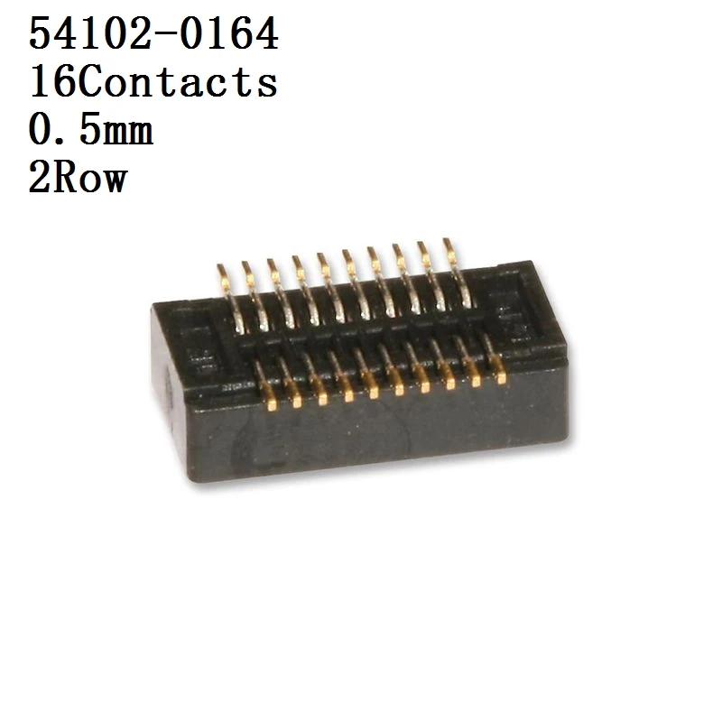 MOLEX-Conector 54102-0164,0504 Connector, Header, 16 Contacts, 0.5 mm, 2 Row, Socket 10 unids/lote