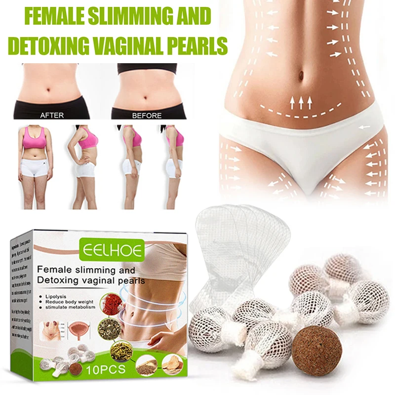 

Тампон для детокса Женский, с жемчугом, для женской гигиены, очистки влагалища, 10 шт.