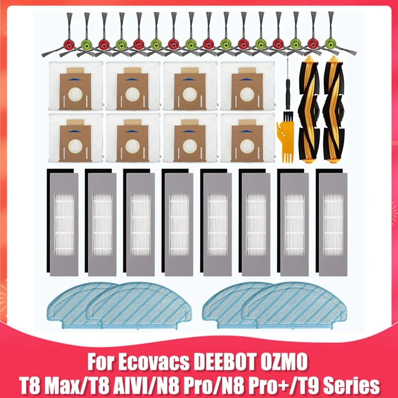 

Набор запасных частей для робота-пылесоса Ecovacs DEEBOT OZMO T9 T8 Series T8 Max T8 AIVI N8 Pro N8 Pro