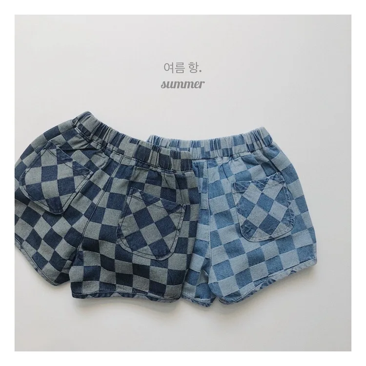 

Kids Shorts 2022 Elastic Waist Above Knee Length Straight Loose Simple Casual Fashion Modern Designable Summer Kids Unisex