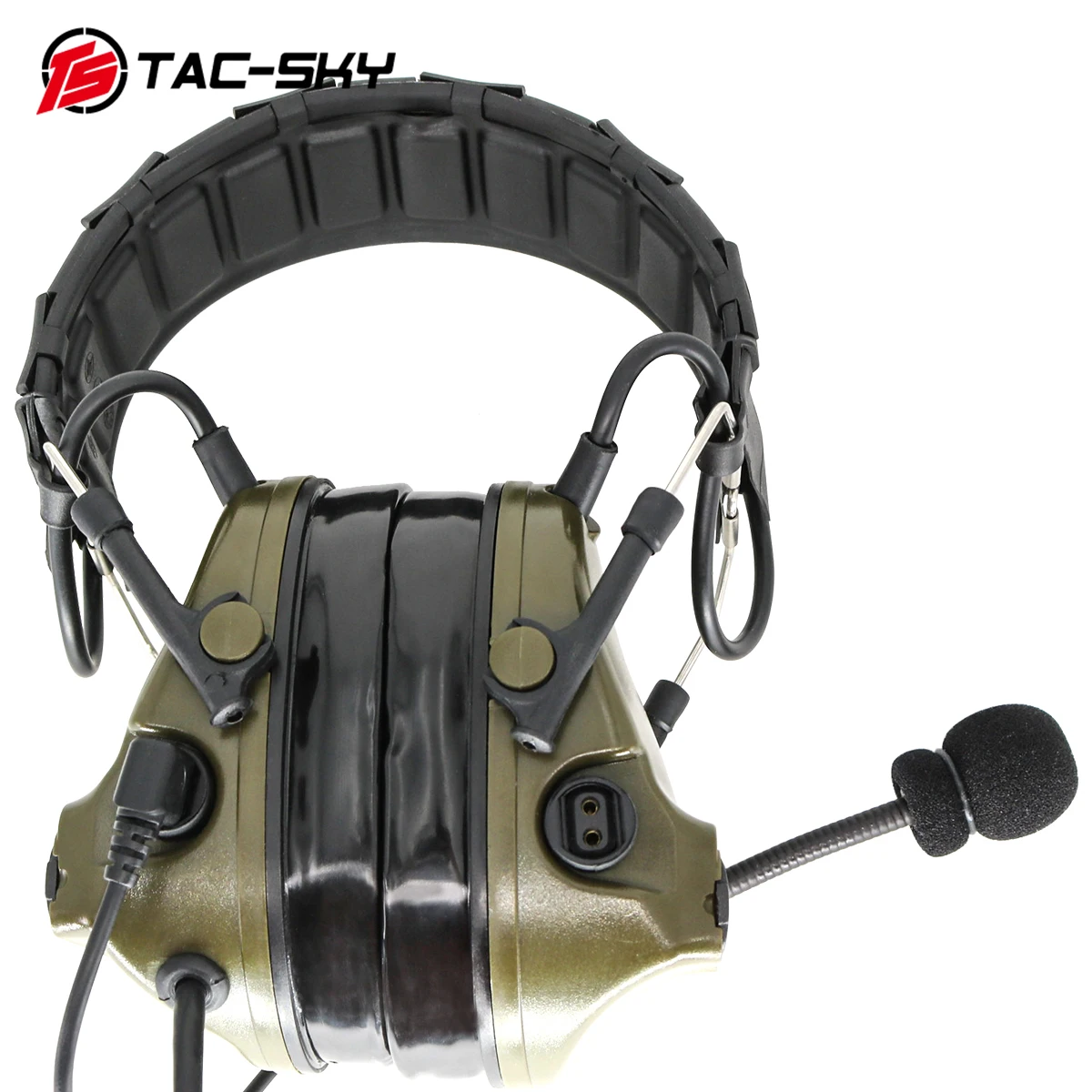 Новая Съемная повязка на голову TAC-SKY COMTAC III с шумоподавлением и усилением звука