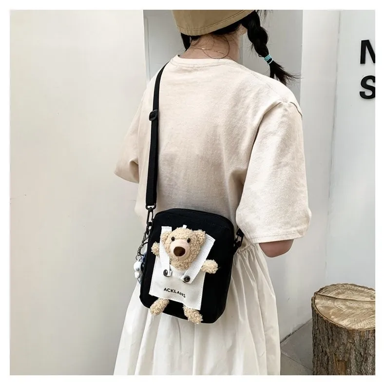 

Холщовая Сумка на плечо в стиле Харадзюку для женщин, стильные сумки через плечо для девочек, трендовые дизайнерские миниатюрные сумки для хранения, 2023