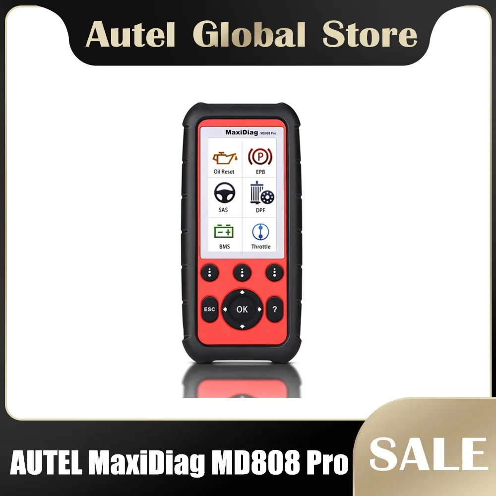 

Autel MaxiDiag MD808 Pro All System Scanner (MD802 ALL+MaxicheckPro) Car Diagnostic Tool