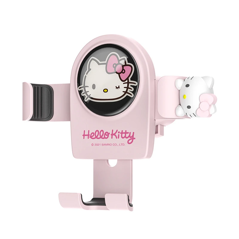 Kawaii Hello Kitty Y2K Sanrio Car Mobile Phone Bracket Cute Creative Cars Navigationgravity Holder Decoration Accessories Gifts images - 6