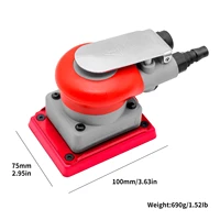 pneumatic sander woodworking tools grinding tools polishing machine with converter plug use square sandpaper speed 10000rpm