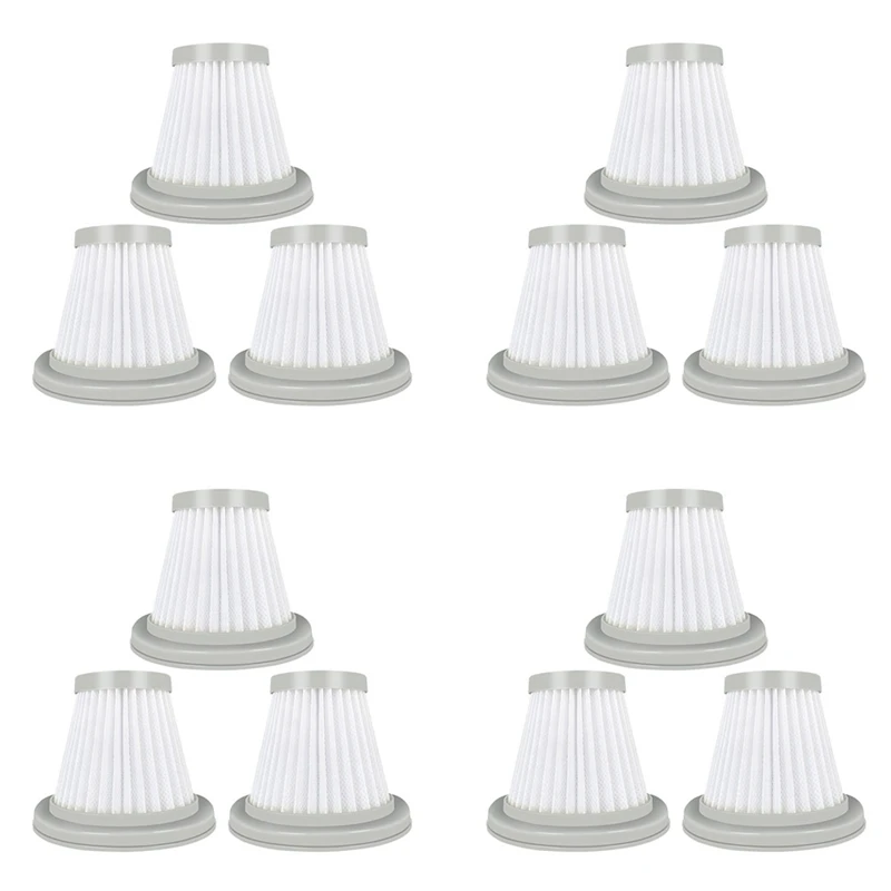 

12PCS HEPA Filter Handhold Vacuum Cleaner Replacement Parts For Deerma DX118C DX128C Spare Parts