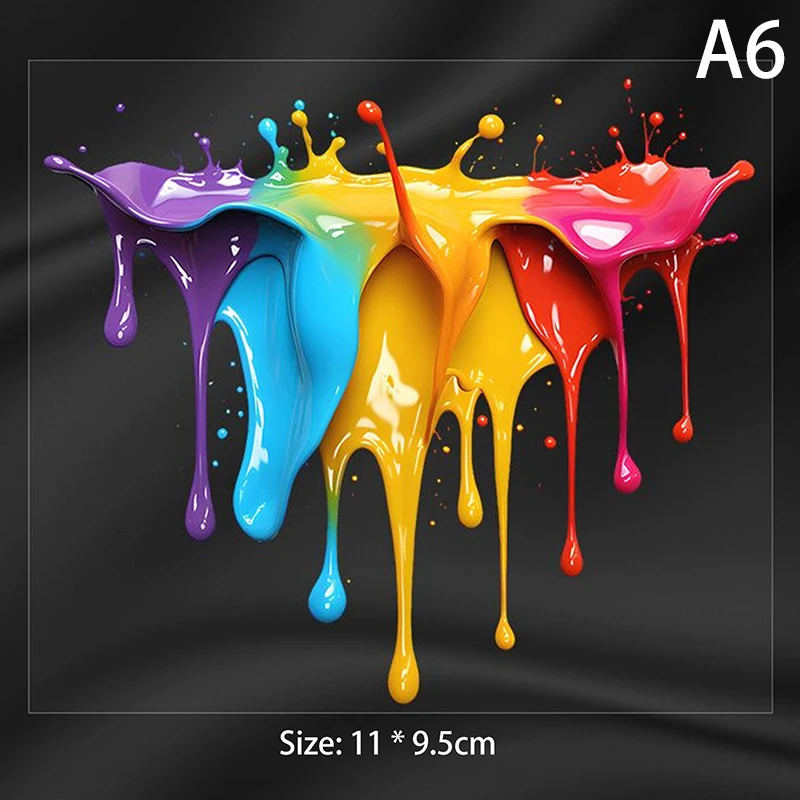 

Наклейки для салона автомобиля с цветной жидкой краской допамина, виниловые наклейки для светоотражающих автомобильных топливных баков, наклейки на окно