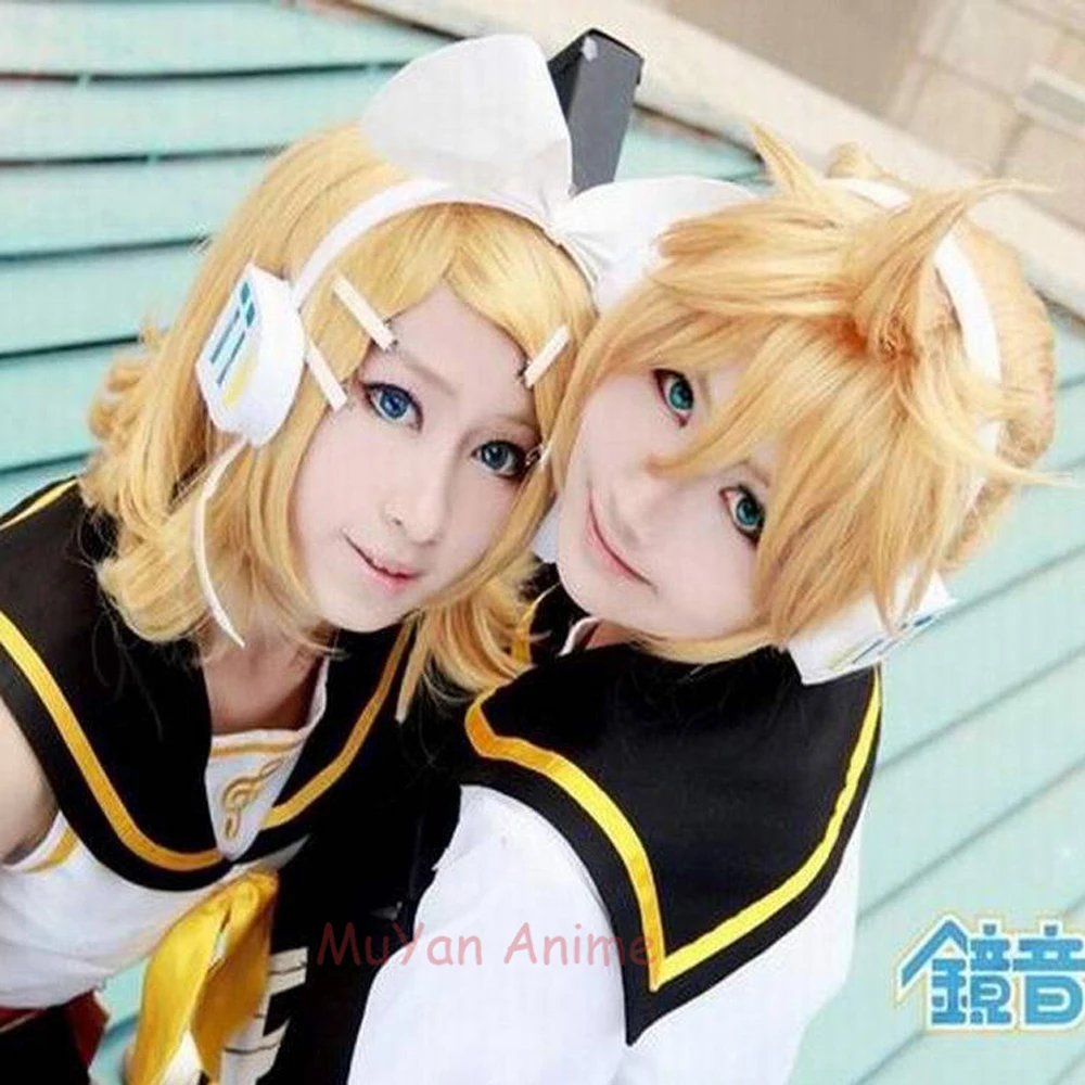 Костюм для косплея Мику из аниме Вокалоид униформа сестры Рин брата Len