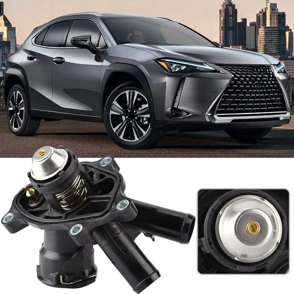 

1x Black Thermostat Housing Water Coolant For Mercedes SLK250 Base Convertible 172.447 2012-2013 #2712000315/2712000215